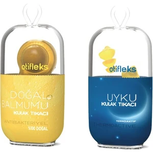 Doğal Balmumu Kulak Tıkacı 2'li + Kulakta Hissedilmeyen Uyku Tıkacı (L)