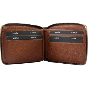 Deri Fermuarlı Cüzdan