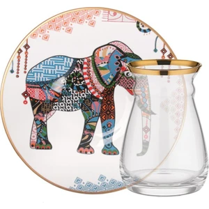 Elephant Beyaz 6 Kişilik Çay Seti