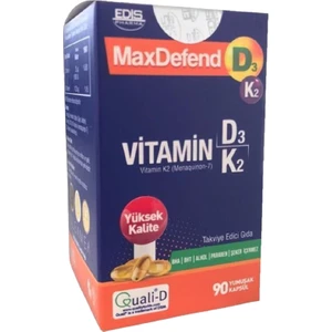 Maxdefend D3 K2 90 Yumuşak Kapsül