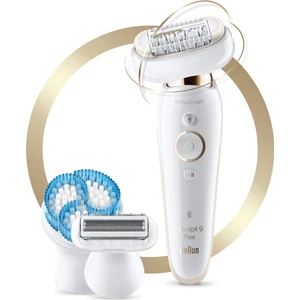 Silk-épil 9 Flex 9010 SensoSmart Kablosuz Islak & Kuru 6 Ek Parçalı 3'ü 1 Arada Epilatör