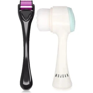 Mujgan  Dermaroller Titanyum Uçlu Cilt Yenileme Aleti 0.5 mm +  Cilt Temizleme Fırçası