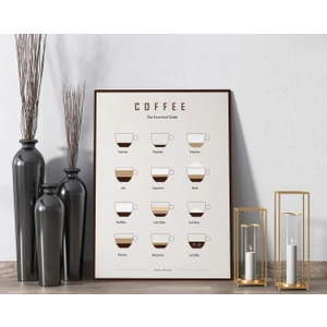 Bk Gift Coffee Tasarımlı Kanvas Tablo 50X70CM-16