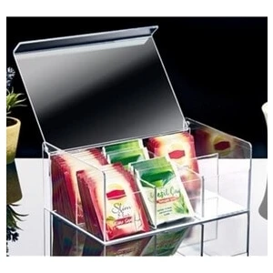 Gül Home Store Çay Kutusu 6 Bölmeli Kapaklı Poşet Bitki Çayı Saklama Kabı