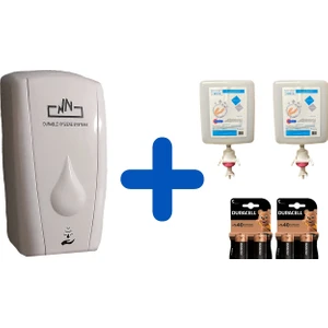 1 L  Sensörlü Dezenfektan Dispenser Cihazı + 2 Litre Dezenfektan Kartuş