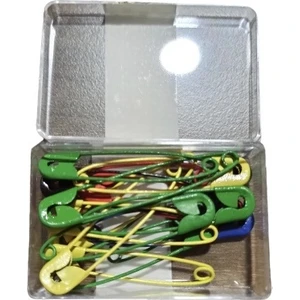 (1 Adet) No3 Renkli Çengelli Iğne 5 cm 15 Adetli Çatal Iğne
