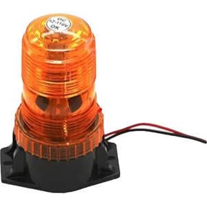 Çakarlı Tepe Lambası 12V-24V Sarı 30 Ledli Turuncu Ince Tip