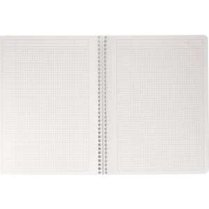 RD193001 Basic A4 cm Kareli 80 Sayfa Spiralli Beyaz Kapak Defter 22,5X29,7 cm