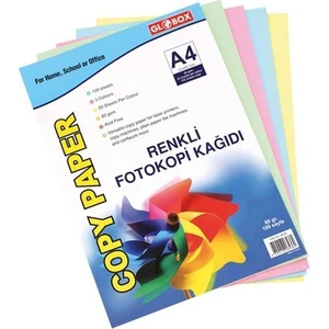 A4 Renkli Fotokopi Kağıdı 100'lü 5 Paket