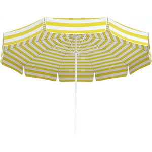 Tevalli Parasols 180 cm Polyester Plaj Şemsiye - Sarı Beyaz