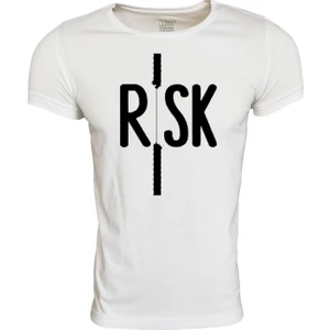 Raf Coll Unisex Slim Fit  Beyaz Ön Dijital Baskılı  T-Shirt