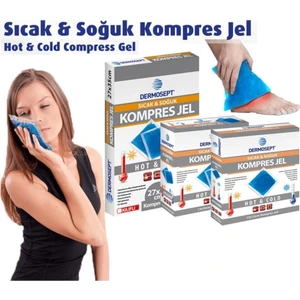 Dermosept Sıcak Soğuk Termo Jel Kompres Buz Jel Termojel 13*26 cm x 4 Adet