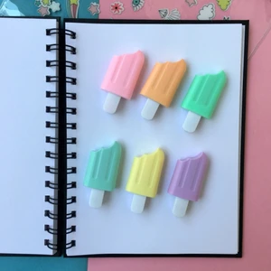 8164B Isırılmış Dondurma Pastel Fosforlu Kalem
