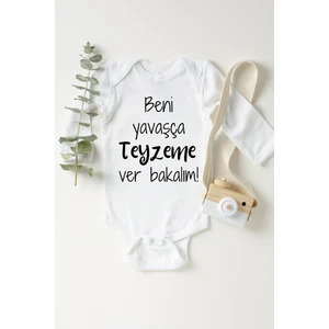 Beni Yavaşça Teyzeme Verin Uzun Kol Çıtçıtlı Bebek