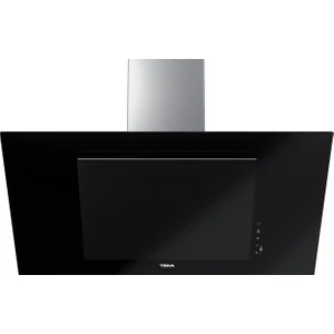 - DVT 98660 TBS BK - Duvar Tipi Davlumbaz - 698 m³/h - Inox/Siyah Cam - 90 cm - 112930043
