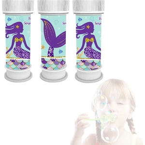 Süsle Bebek ve Parti Pırıltılı Deniz Kızı Köpük Baloncuk - 3 Adet