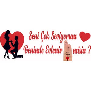 Atalya Reklam Evlenme Teklifi Branda Afiş Pankart