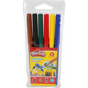 Play Doh 6 Renk Keçeli Kalem Pvc 2Mm