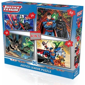 Justice League Puzzle 4 In1