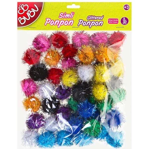 Ponpon Simli 3Cm 50'Li Karma 00113