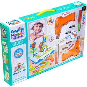 Başel Toys Creative Mosaic Eğitici Matkaplı 3D Mozaik Puzzle 11B Build Design Tamir Seti 307 Parça