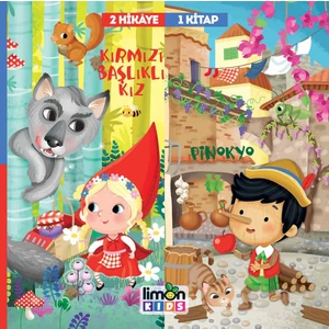 2 Hikaye 1 Kitap Kırmızı Başlıklı Kız Pinokyo