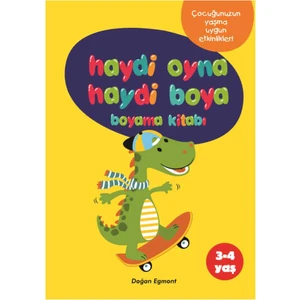 Haydi Oyna Haydi Boya Boyama Kitabı 2 (3-4 Yaş)