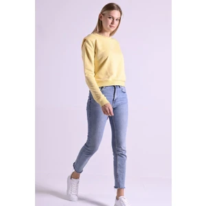 9247 Omzu Katlı Bisiklet Yaka Sweat