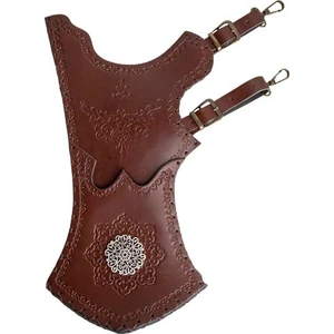 Konuralp Okçuluk Geleneksel İşlemeli Gerçek Deri Tirkeş