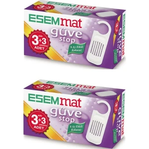 Güve Kovucu (3 Askı + 3 Çekmece ) - Kokusuz , 6 Ay Boyunca Etkili X2 Adet