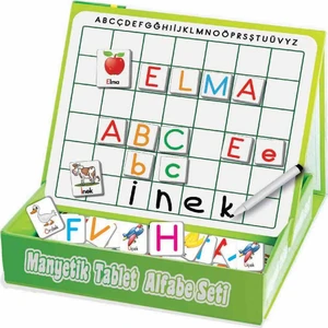 Diy Toy Manyetik Tablet Alfabe Seti 98 Parça
