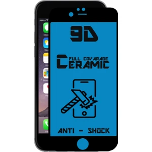 Case World Apple iPhone 6s Tam Kaplayan Seramik Nano Esnek Ekran Koruyucu Siyah