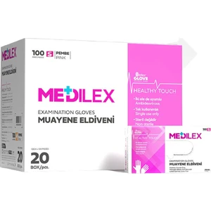 Medilex Eldiven Pembe Renk S Beden 100'LÜ