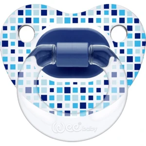 Wee Baby Şeffaf Desenli Damaklı Emzik No:1 0-6AY 836 Mavi
