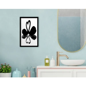 Bk Gift Banyo Dekoratif Ahşap Siyah Çerçeveli Tablo-6