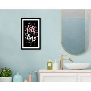 Bk Gift Banyo Dekoratif Ahşap Siyah Çerçeveli Tablo-3