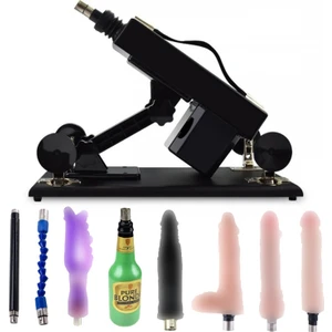 Siyah Makine +1 Vajina + 5 Vibratör+Çubuk Komple Set