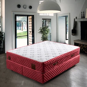 Yaylı Yatak, Diaomond Çift Kişilik Yatak - Bordo