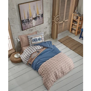 Cotton Box Cotton Box  Genç Ranforce Nevresim Takımı Tek Kişilik Ocean Lacivert