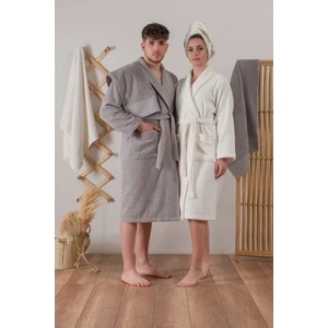 Cotton Box Cotton Jakarlı Aile Bornoz Seti Camilla