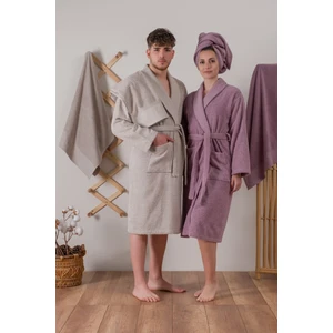 Cotton Box Cotton Jakarlı Aile Bornoz Seti Camilla