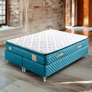 Yaylı Yatak, Stella Pedli Çift Kişilik Yatak - Turkuaz