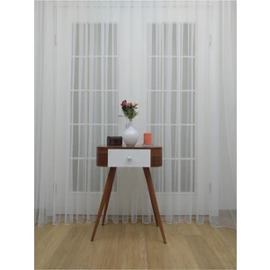 Grek Zemin Etekleri Kurşunlu 1-3 Sık Pileli Tül Perde 150 x 260 cm