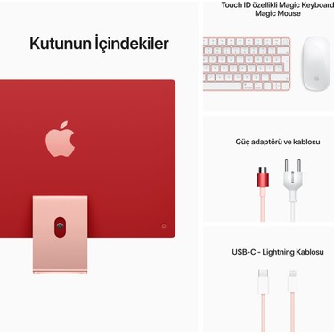 Apple iMac M1 Çip 8GB 256GB SSD macOS 24 All In One Fiyatı