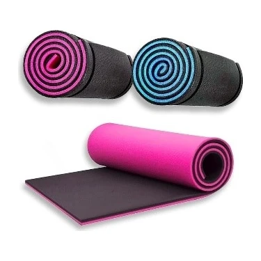 Arbi Sport Hobby Life 16 mm Pembe Siyah Çift Taraflı Spor / Kamp Matı 180 x 60 x 1,6