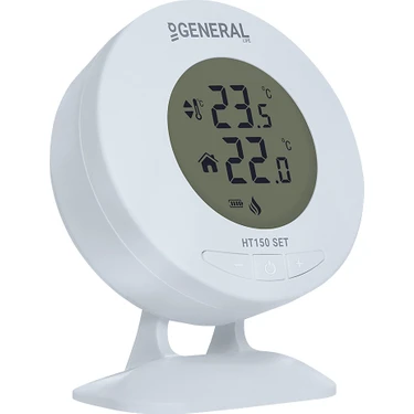 General Ht 150 Set Dijital Kablosuz Oda Termostatı Beyaz Renkli Modern Kontrol