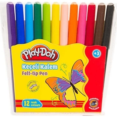 Play-Doh Keçeli Kalem 12 Renk 2Mm Pvc