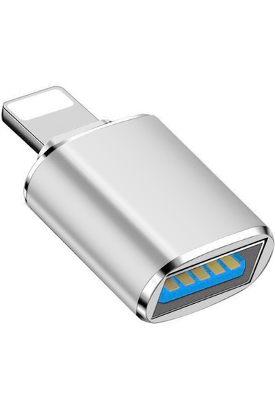 Microsonic Lightning To Otg Adapter Lightning Dişi USB Dönüştürücü Adaptör Gri