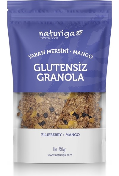 Naturiga Glutensiz Yaban Mersini & Mango GRANOLA(250GR)
