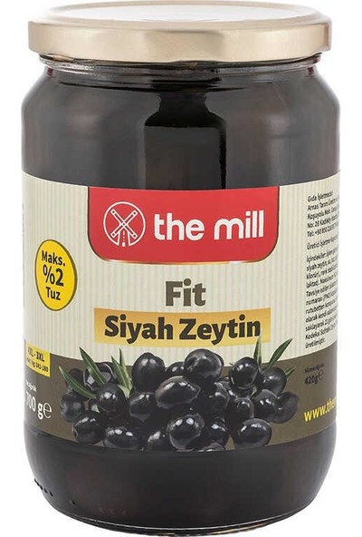 The Mill Doğal Fit Siyah Zeytin 700 gr